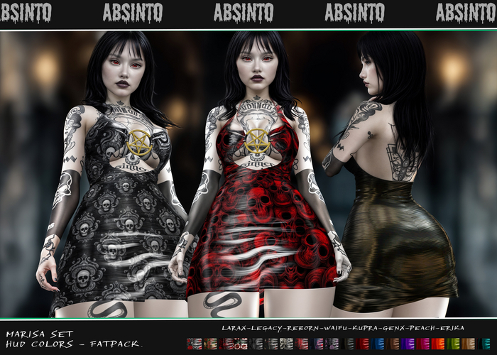 :::ABSINTO::AGATA_DRESS:::FATPACK