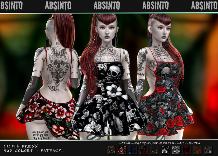 :::ABSINTO::LILITH_DRESS:::FATPACK
