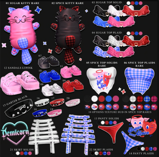 Demicorn - Sugar & Spice - Sugar - Solid - Top