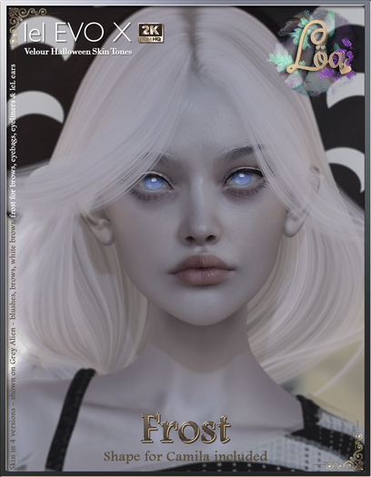 Loa - Frost Skin ~Lelutka EVO X / VELOUR~ [fantasy.demo]