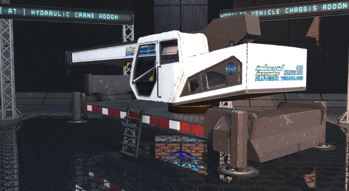 [:AT:] Large Hydraulic Crane Addon for Modular Truck