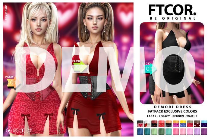 :::FTCOR:::DEMORI_DRESS::: DEMO