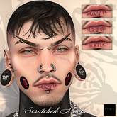 ::: Core ::: Scratched Mouth Tattoos - Set 3