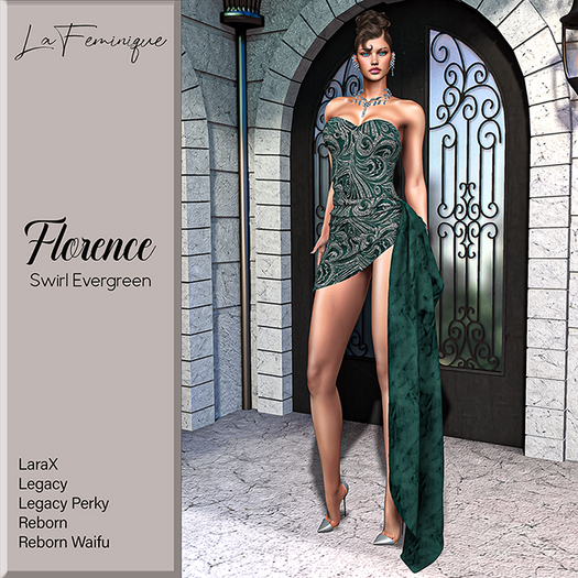 La Feminique Florence Swirl Evergreen 