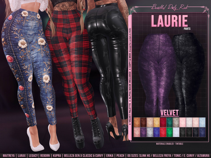 *B.D.R.* Laurie -Pants- (Velvet)