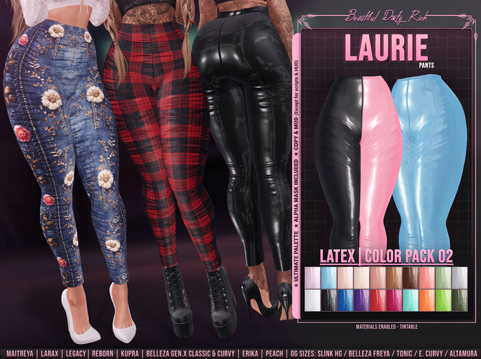 *B.D.R.* Laurie -Pants- (Latex 02)