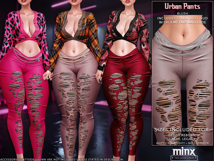 Minx - Urban Pants - Blush (add me)