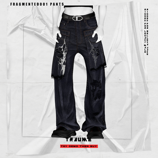 Second Life Marketplace - [Traume] Fragmented001 Pants 04 M