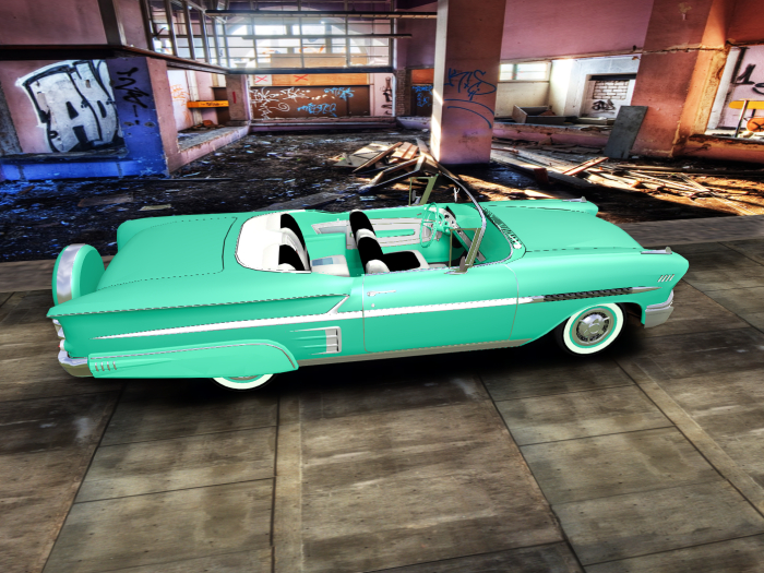 1958 Chev Convertible display