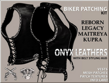 Full Length Female Biker Vests - Laces Version