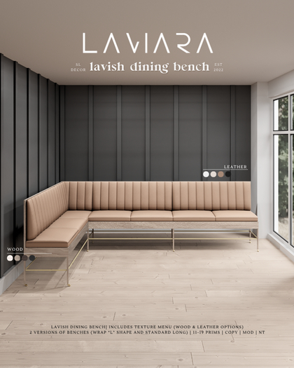 LAVIARA x UNIVERSA - Lavish Benches
