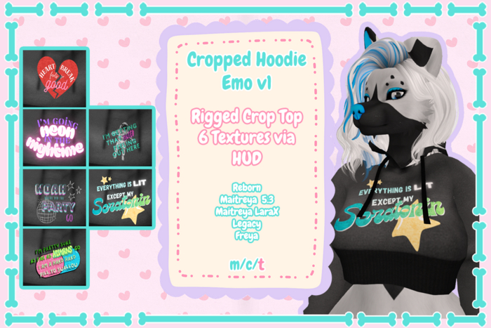 [tt] Cropped Hoodie - Emo v1