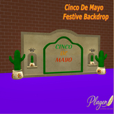 Cinco De Mayo Festive Backdrop   - PLAGEN  (ADD)