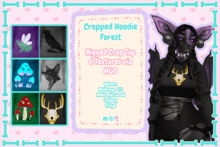[tt] Cropped Hoodie - Forest