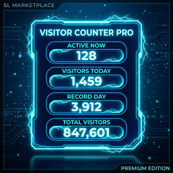 Visitor Counter Pro [Holographic Data-URI]