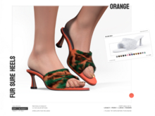 BASHKA - Fur Sure Heels (Orange)