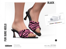 BASHKA - Fur Sure Heels (Black)