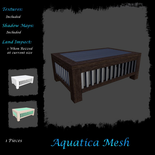 Aquatica Mesh - AMEE20250439 Dark Patio Coffee Table