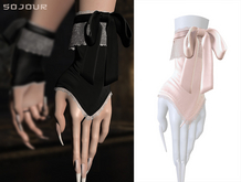 SOJOUR - Beata gloves - nude
