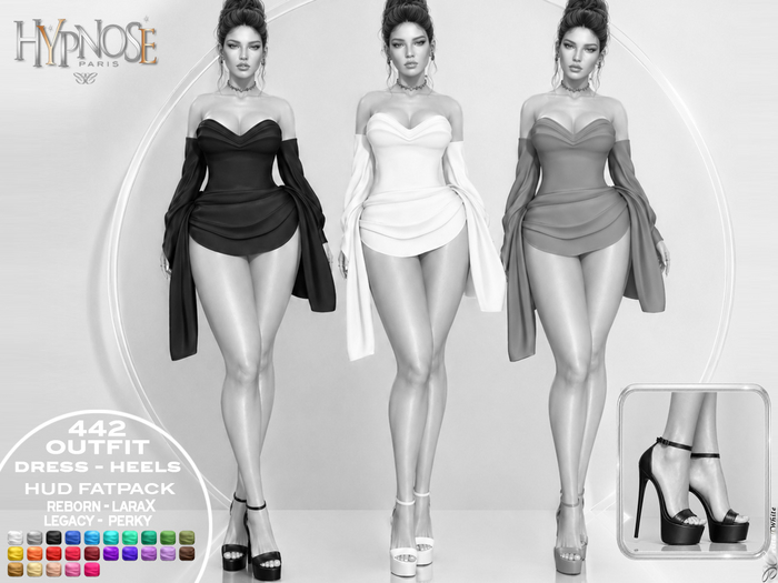 HYPNOSE - 442 OUTFIT DRESS HEELS FATPACK DEMO {WEAR ME}