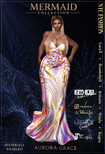 [NTC] Mermaid Aurora Grace [Hud Add]