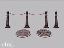 Elm. Soho City Decor//Street Covers & Bollards [Bronze]