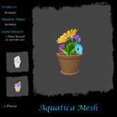 Aquatica Mesh - AMGG20250411 Small Plantpot - with more flowers