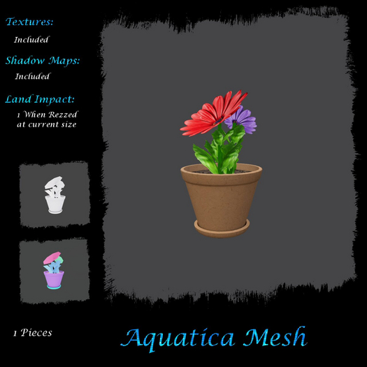 Aquatica Mesh - AMGG20250410 Small Plantpot