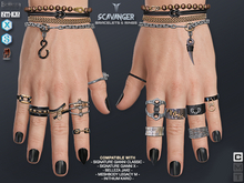 **RE** Scavanger Bracelets & Rings Set - PBR - Gianni X, Jake, Meshbody, Kario
