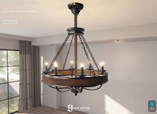 Ironwood Chandelier 15 LI   [Erfe Design]  PACK