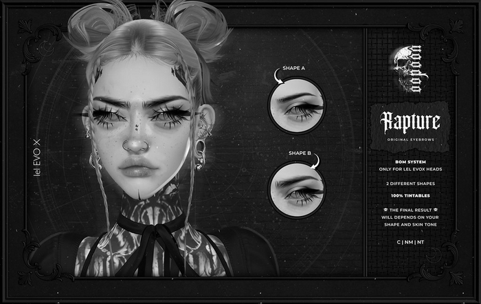 [DEMO] voodoo. Rapture Eyebrows Set - lel EVOX