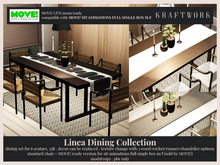 KraftWork Linea Dining Collection | Dining Table
