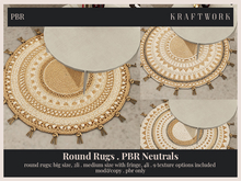 KraftWork Round Rugs . PBR Neutrals | Round Rug