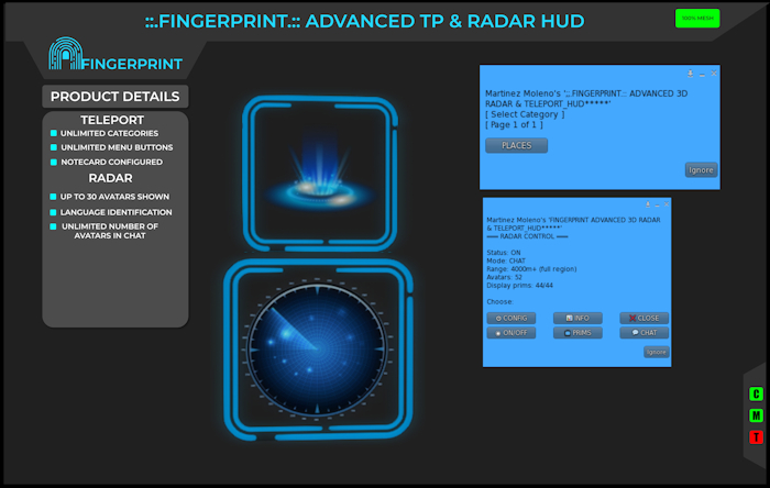 ::.FINGERPRINT.:: ADVANCED TP & RADAR HUD