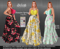 Delicatt Couuture - Demetre  long dress - Spring - V26 - MAY02♥2026♥