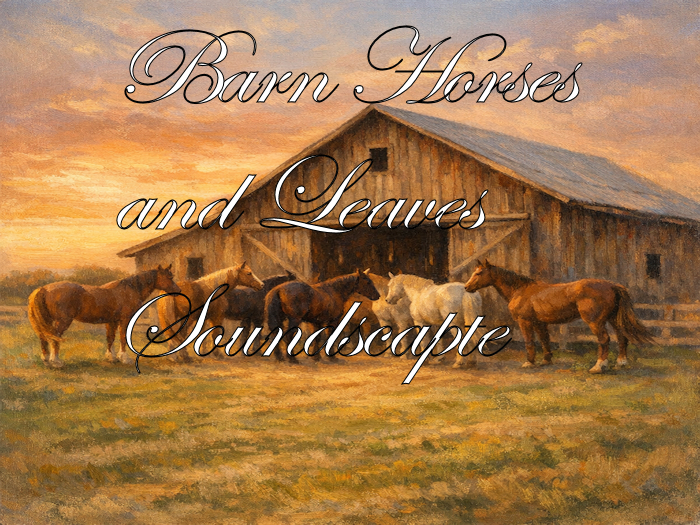 Bunny's Sounds -Barn Horses and Leaves Soundscape