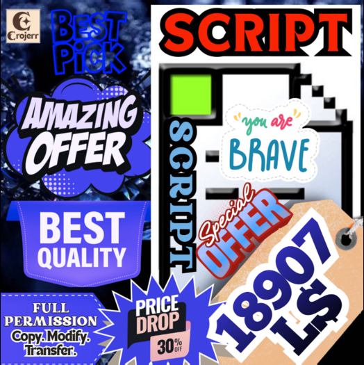 Script Box Art Second Life Marketplace - Animation Menu Script Box V1 Full Perm Script ...