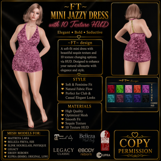 ~FT~ mini jazzy dress with chain