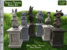 Beatrix Pedestal Statue Set