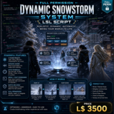 Dynamic Snowstorm System LSL Script – Full Perm Weather Controller with Menu, Auto Schedule, Wind Sound & Snow FX