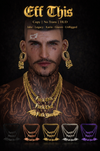 FaeTal - Eff This - Male Necklace Fatpack DEMO