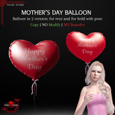 *Tsuru Store* Mother's Day Balloon (Red) - hold and rezz