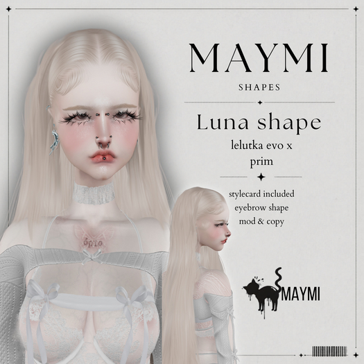 Second Life Marketplace - ::Maymi:: Shape Luna - Lelutka Prim 4.0 EvoX
