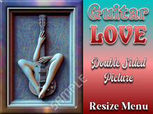 ★★★★★~ GUITAR LOVE - Wall Art - Resize Menu