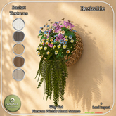 Why Not - Finavon Wicker Floral Sconce-Add Me