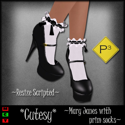 Cutesy Mary Janes w/Socks DEMO
