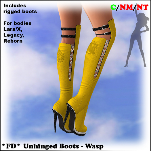 *FD* Unhinged Boots [Boxed] Wasp