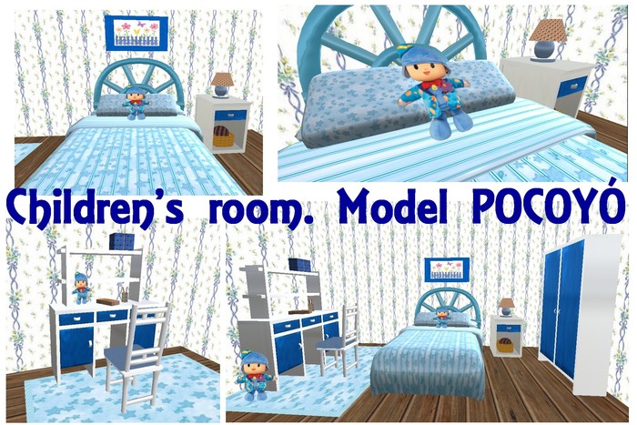 Children's room. Model pocoyo