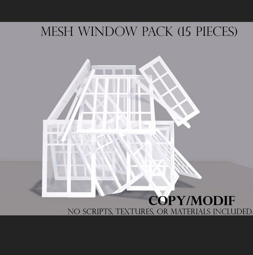 Second Life Marketplace - Classic & Modern Windows SetVol.VIII