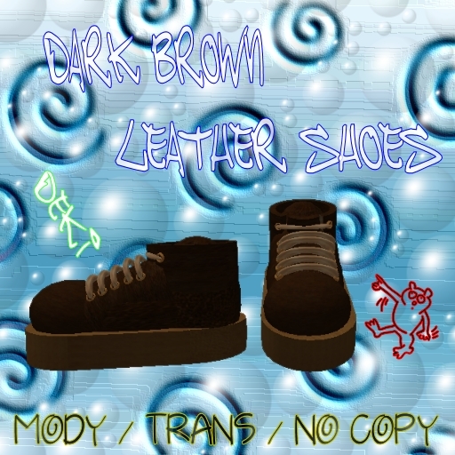 dark brown leather shoes